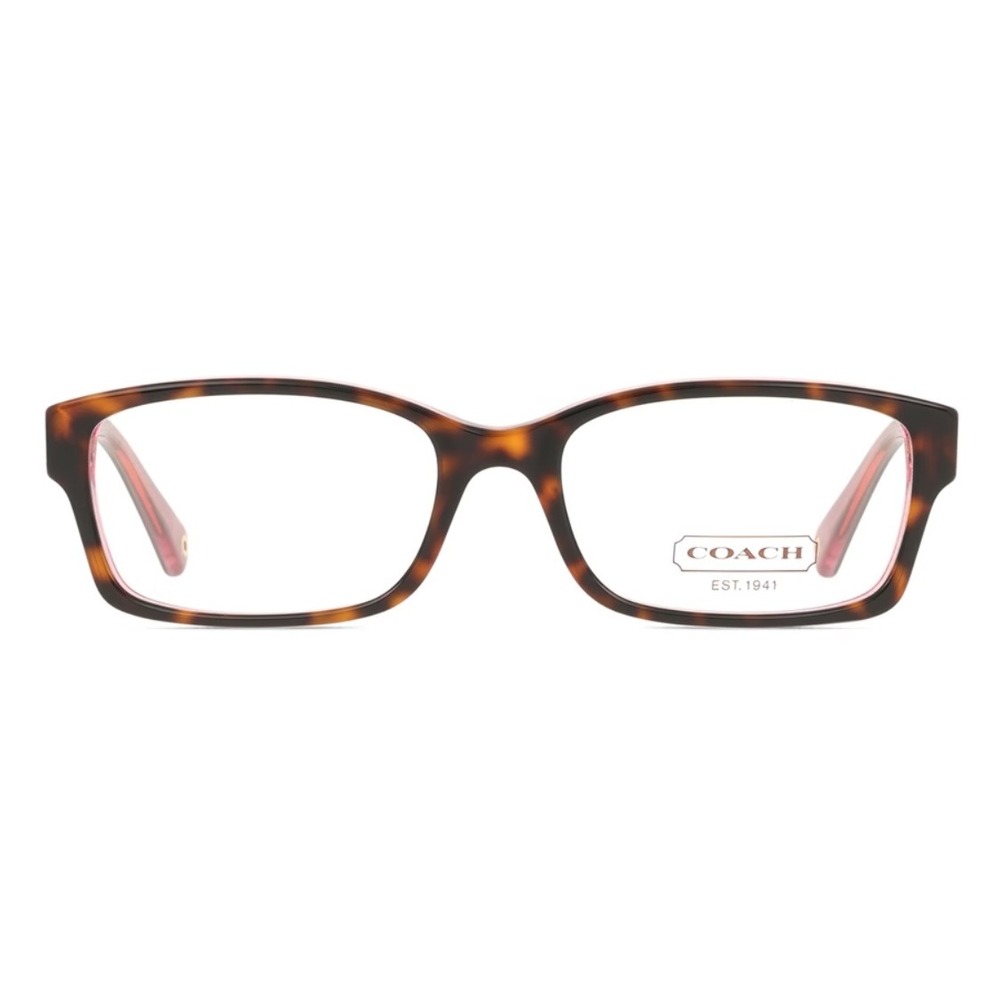 Coach HC 6040 Brooklyn Eyeglasses Tortoise Pink Rectangular Frame 5115 52-16-135